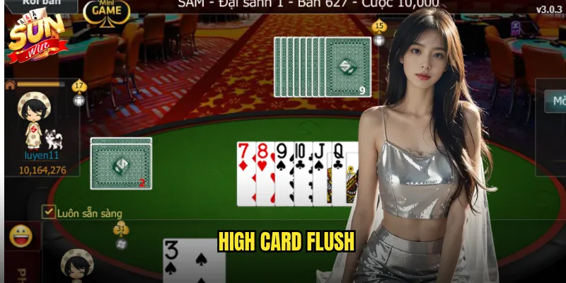 High Card Flush sunwin - Săn sảnh lớn nhận thưởng khủng mỗi ngày 17 High Card Flush