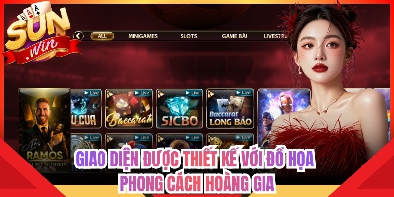 Trang chủ 11 Giao diện được thiết kế với đồ họa phong cách hoàng gia